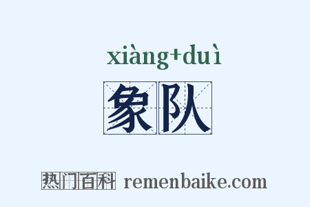 象队是什么意思的图片